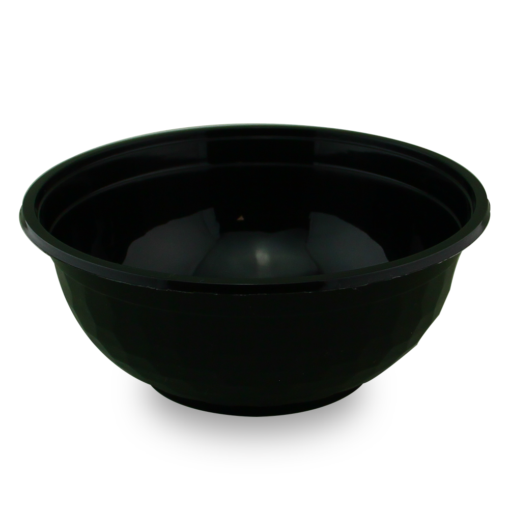 G 900ML PLASTIC BOWL BLACK (50PCS X 8SLV) Quality Food Packaging