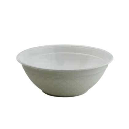 G 900ML PLASTIC BOWL WHITE (50PCS X 8SLV)