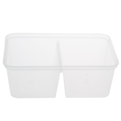 E650 2 COMPARTMENT RECTANGULAR CONTAINERS (50PCS X 10SLV)