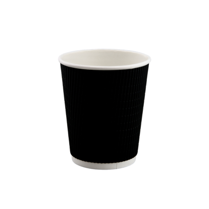 TP COFFEE CUP 12OZ BLACK (25 CUPS X 20SLV)
