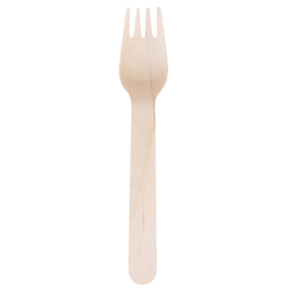 ECO WOODEN FORK (100PCS X 10PACK)