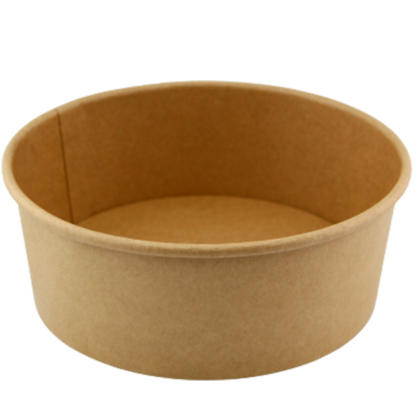 JC 850ML PAPER BOWL KRAFT (50PCS X 12SLV)
