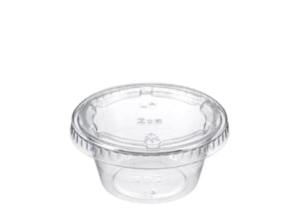 HW 2OZ (60ML) PET SAUCE CONTAINER (125PCS X 20SLV)