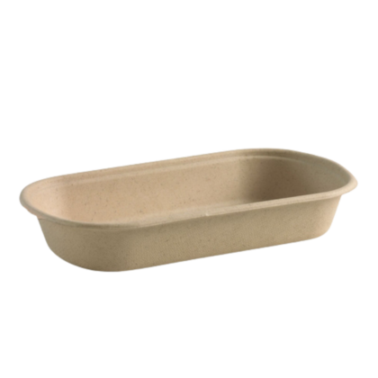 BP 750ML SUGARCANE PULP TRAY NATURAL (125PCS X 4SLV)