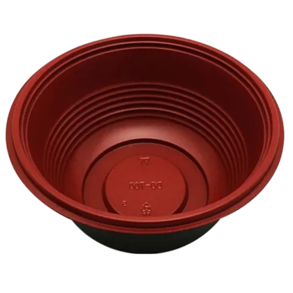 DONBURI BOWL BLACK & RED 1000ML (50PCS X 4SLV)