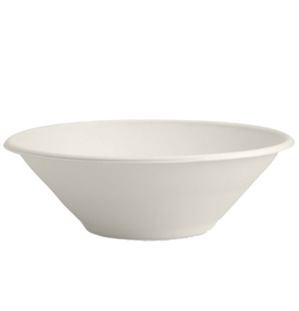 QP 32OZ SUGARCANE BOWL WHITE (100PCS X 4SLV)