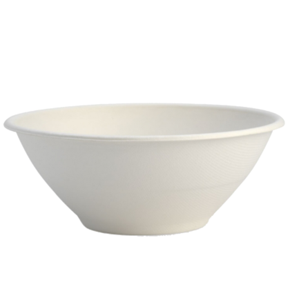 QP 40OZ SUGARCANE BOWL WHITE (50PCS X 8SLV)